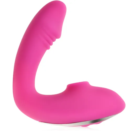 Vibrator autoportant cu funcții de suctare și vibrații pentru vagin și clitoris - 100 opțiuni de mângâiere - 76890280