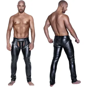 PANTALONI DIN LATEX PENTRU BĂRBAȚI CU CLAPĂ PENTRU PENIS DETAȘABILĂ  r. XL- 73902510