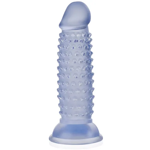 Penis artificial din gel cu proeminențe super stimulare 13 cm - 72653394