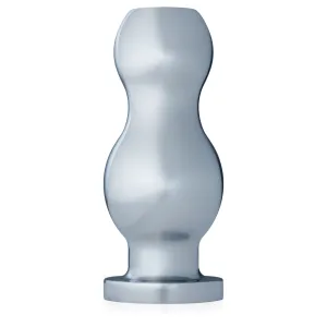 Dop anal din oțel 4,4 cm cu orificiu anal plug - 79734286