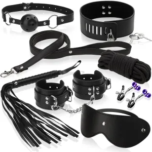 SET BDSM DIN PIELE - SUPER MARE - BONDAGE KIT SSD 6010080