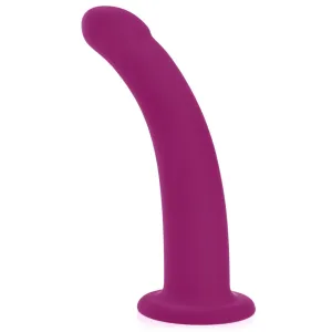 DILDO SILICON PE VENTUZĂ PENIS SUBȚIRE CURBAT PENTRU VAGIN ȘI ANUS - 71540762