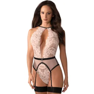 Body dantelă elegant Obsessive Lilines - 73911366