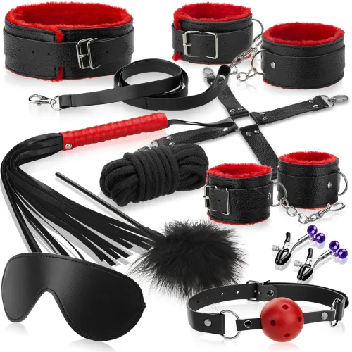 SET GADGETE  PENTRU BDSM, ACCESORII PENTRU RESTRICȚII, BICIUIRE EROTICA - 75349902