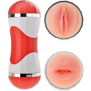 MASTURBATOR FAȚĂ-VERSO VAGIN ÎN TUB REALIST ȘI GURĂ DIN CYBERSKIN Y - 72770360