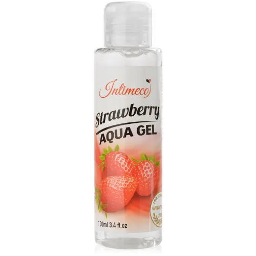 GEL INTIM PE BAZĂ DE APĂ CU AROMĂ DE CĂPȘUNI 100 ml - 76185684