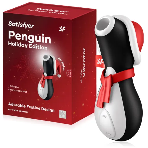 Satisfyer Penguin masager de Crăciun pinguin pentru stimularea fără atingere a clitorisului - 78373025