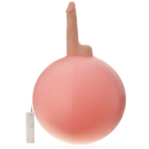 Minge gonflabilă cu dildo vibrant, vibrator realist penis artificial 16 cm - 72111302