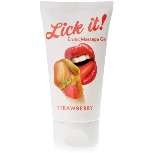 LICK IT STRAWBERRY 50 ml GEL DE MASAJ PENTRU ÎNTREGUL CORP - 73501136