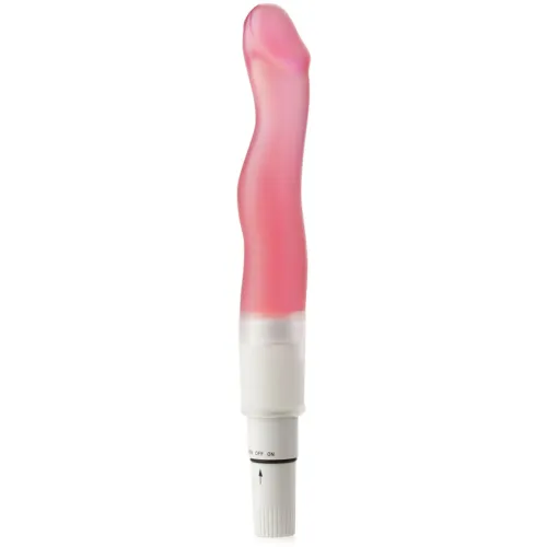 VIBRATOR FLEXIBIL VAGINA-ANAL DIN GEL ROZ – DGE HZLO009R