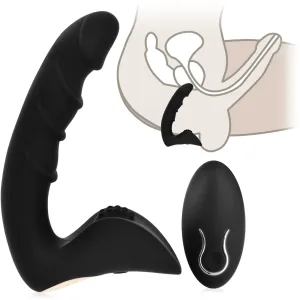 2in1 VIBRATOR AUTOPORTANT PENTRU BĂRBAȚI MASEUR DE PROSTATĂ - 10 FUNCȚII SEXUALE + TELECOMANDĂ - 79220693