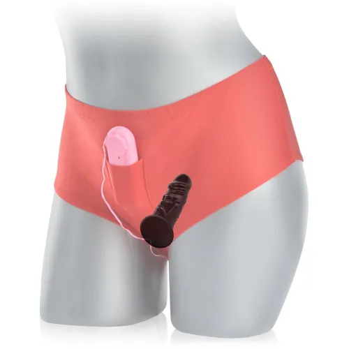 VIBRATOR CU SLIP PENTRU STIMULAREA VAGINULUI ȘI ANUSULUI CU TELECOMANDĂ - 87545661