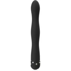 VIBRATOR STILAT CU ZIRCONII, MASTURBATOR FRUMOS PENTRU VAGIN ȘI ANUS - 77566834