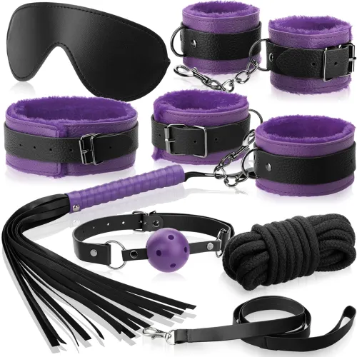 SET EROTIC DE JOCURI PENTRU BDSM, GADGET PENTRU STRÂNGERE ȘI BICIUIRE - 72814921