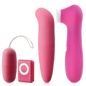 Set pentru Femei: Ou Vibrant, Masaj Aerian, Vibrator - 76432728